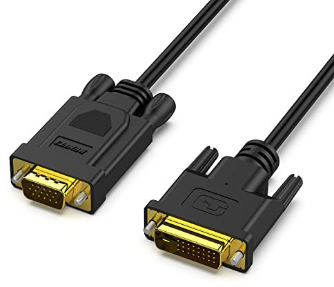BENFEI DVI-D 24+1 auf VGA, DVI-D Computer auf VGA Monitor 3M vergoldetes Kabel