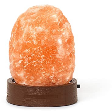 Legami - Himalayan Salt Lamp, Mini, Ø 7 cm, 300/400 g, Chromotherapy, Natural Shape, Luminous Effect, Batteries Not Included, Handmade
