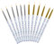 WLLHYF 12 piezas de pinceles de punta fina para el maquillaje de ojos de gel aplicadores para el delineador de ojos de gel líquido en polvo húmedo y herramienta de maquillaje activada por el agua