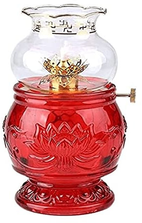Klassiker Öllampe Antike Sturmlampe mit Glasschirm Petroleumlampe Innenöllampe Heimbeleuchtung Öllampe Buddha Frontlampe tragbar