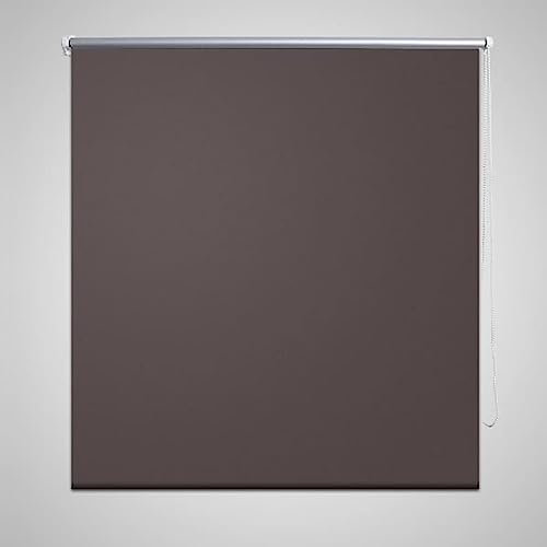 Verdunkelungsrollo, LAPOOH Roladenklemmen, Fenster Sichtschutz, Verdunklungsstoff, Darkening Blind, Thermo Rollo, Verdunklungsrollo 80 x 175 cm Coffee