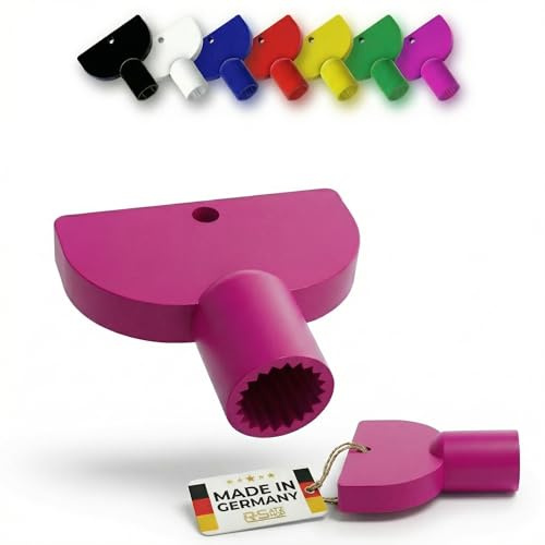 R-Satz Shop Steckschlüssel passend für Kemper Außenwandventil Ersatzteil Zapfhahn Frosti Außenarmatur Frosti-Plus-Ventil Auswahl aus 7 Farben (Pink)