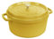 STAUB - Olla de hierro fundido esmaltado con tapa, todos los fuegos incluyendo inducción, 4 a 5 personas, redonda, 26 cm, 5,2 L, limón