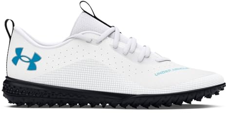 Under Armour Kids Shadow 2 Junior Turf Football Shoes Astro White/Black 5 (38)