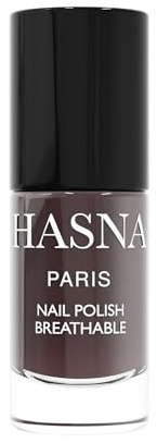 HASNA PARIS - smalto per unghie Halal - Eco responsabile - Lucentezza e lunga tenuta - Facile da applicare - 6ml (ROSSO NERO)