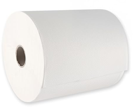 1 Stück Hygoclean Papierhandtuchrollen, 3-lagig | Zellulose, Außenabwicklung, weiß, B: 20cm, Ø: 19cm, Laufmeter: 110m, Handtuchrollen, Papierhandtuchrollen, Papierrollen