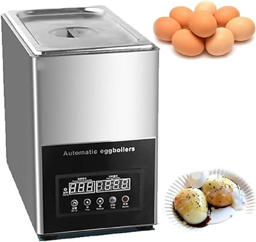 800W Commercial Egg Boiler Machine, Hot Spring Egg Cooker, Effortlessly Cook 50 Eggs with Hot Spring - Large Capacity, Egg Soft-Boiled Egg Machine~/