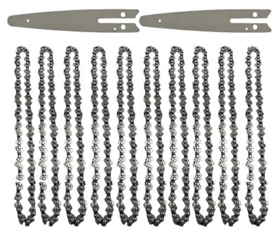 Générique Scie électrique LP 8 Pouces 1/4 , 45 nœuds, 22 Couteaux, chaînes de tronçonneuse, Lame de scie à Bois, élagage, Accessoires de chaîne, Coupe du Bois(8-inch Set8)