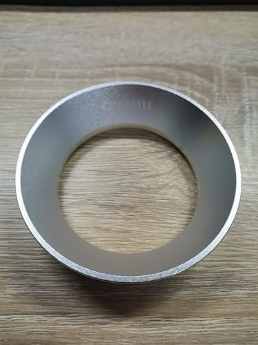 ceelatti Kaffee Dosierring 54mm, Espresso Dosing Funnel mit 8 Starken Magnetisch, Espresso Siebträger Trichter Kompatibel mit 54mm Siebträger für Barista Zubehör Kaffeemaschine, Silber