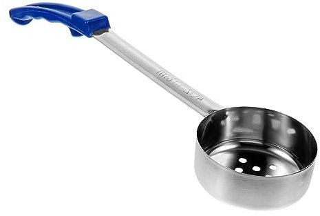 IMIKEYA Stainless Steel Sauce Spoon Portion Control Serving Spoon for Sauce Juices Spread Holes Design Easy to Control Flowing