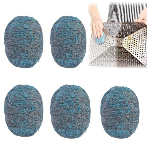 10 PC À Récurer en Laine d'acier | en Laine d'acier | Éponges De Nettoyage Ménager pour Vaisselle, Casseroles, Poêles