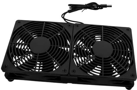 SHINEOFI Ventilateur USB Double Silencieux pour Pc Refroidisseur Ultra Fin pour Boîtier Ordinateur et Routeur Installation Facile Dissipation de Chaleur