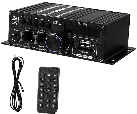Didiseaon Amplificador De Amplificador De Sonido para Altavoces Inalámbrico Estéreo Doméstico De Altavoz
