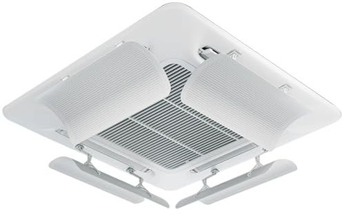 YGER JZGB Reflector Aire Acondicionado, 58 cm x 27 cm Difusor, Antiviento, Sin Necesidad de Perforar, para Aire Acondicionado Central