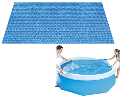 Copertura solare per piscina, coperta solare a bolle per piscina, pellicola isolante pieghevole che trattiene il calore, per riscaldare l'acqua quotidiana del terreno, per la casa, all'aperto, a bordo