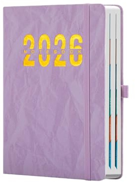 Teksome Monatsplaner 2026 – wasserfestes Notizbuch aus Papier – Monatsplaner 2026 Kalenderbuch – für Zuhause, Schule, Klassenzimmer, College, Büro, Termin, akademische Planung, Weihnachten