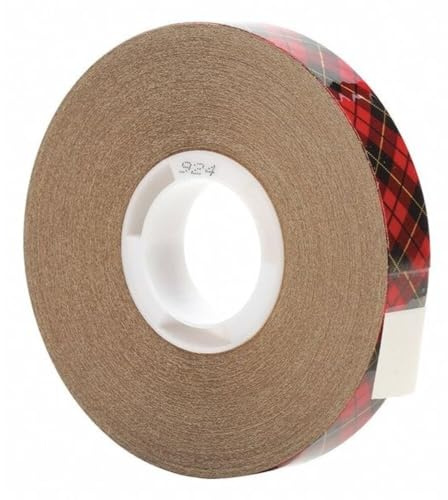 3M Scotch 924 ATG Tape: 1/2 in. x 36 yds. (Clear Adhesive on Tan Liner)