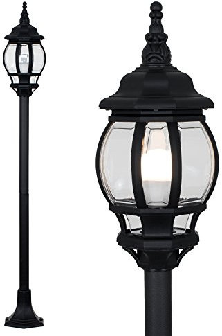 MiniSun | Modern Black Bollard Lamp Post Light | Post Lights, Home Décor & Improvement Essential