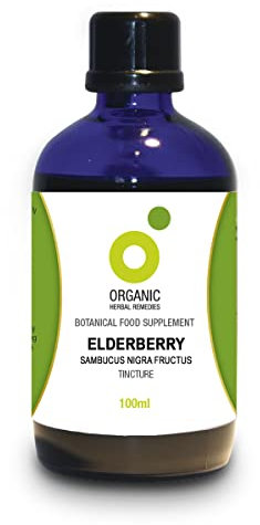 Organic Herbal Remedies 100ml Elderberry Tincture
