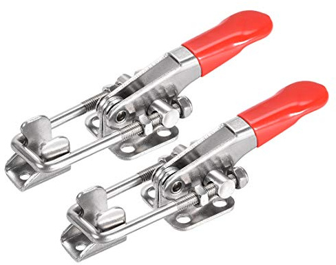 sourcing map 396lbs Adjustable Latch SUS304 Stainless Steel U Bolt Quick Release Toggle Clamp, 2 Pcs