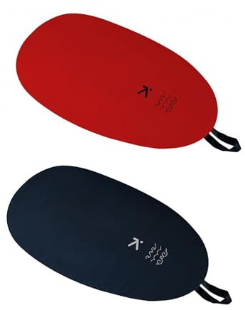Hiko PU Cockpitcover Lukendeckel Cockpitschutz Wasserschutz Kajakzubehör , Größe:C94 (92-100 cm), Farbe:Schwarz