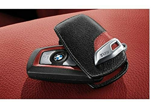 BMW Schlüsseletui aus hochwertigem Leder mit Metallspange Sport Line Etui Key-Bag Case Schlüsseltasche 1er 2er 3er 4er 5er 6er 7er X3 X4
