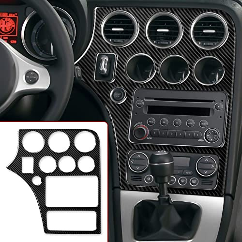 OYDDL Auto CD Panel Autoaufkleber Carbon Fiber Trim Kompatibel mit Alfa Romeo 159 939 Brera Spider Zubehör 2004 2005 2006 2007 2008 2009 2010 2011
