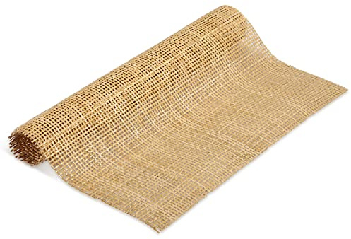 Savita Cane Rattan Webbing Roll, 3.28ft x 15.7in Woven Open Mesh for Caning Projects, DIY Crafts, Cabinet, Chair, Furniture