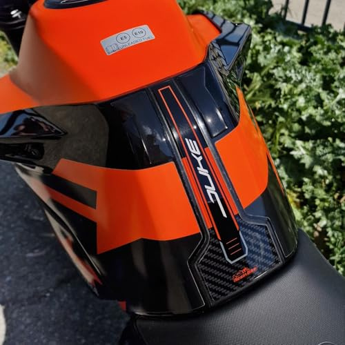 Resin Bike Aufkleber Motorrad Kompatibel Mit KTM Duke 790/ Duke 890 GP/R 2021-2026. Schutz Grip Motorrad Tank-Schutzfolie vor Stößen und Kratzern. Aufklebersatz 3D-Harzklebstoff - Made in Italy