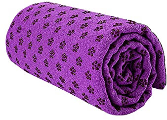 Morbuy Mikrofaser Hot Yoga Handtuch, Yoga Mat 183x63cm rutschfest Fitnesstuch Weich Atmungsaktiv Antirutsch Yogatuch Gilt für Fitness Ausbildung (183x63cm,klassisches lila)