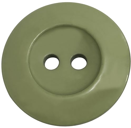 AERZETIX - C74106-10er-Set Nähknöpfe rund ∅20x3 mm mit 2 Löchern 32L L32 - Farbe grün - aus Kunststoff - Öffnung 2 mm - kurzwaren nähen kleidung dekoration