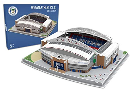 Tiger Merchandising 3D Jigsaw Puzzle of Wigan Stadium - 73 Pieces | Home of Wigan Athletic Football Club | Premier League FC Football Gifts for Age 7+