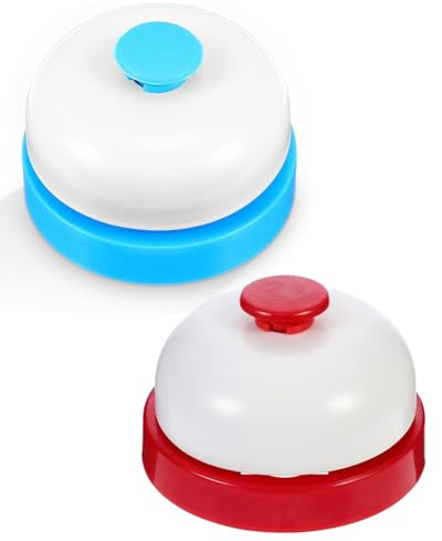 KGDUYC 2 Pcs campanelli da tavolo in acciaio inossidabile per hotel, bar, ristorante. Ideali per servizio e addestramento degli animali domestici