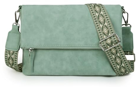 Gladdon bolso de hombro de las mujeres, bolso de hombro con cremallera, bolso crossbody, bolso de cuero pequeño