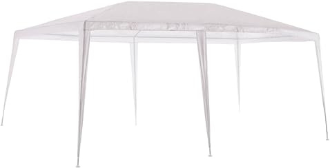 LOLAhome Carpa Cenador Gazebo Exterior Desmontable 3x6 m Blanco