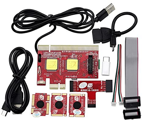 Xbsduih Universal Post Diagnostic Card Debug Multifunción Card Soporte PCI, PCI-E, LPC, Mini, MSATA