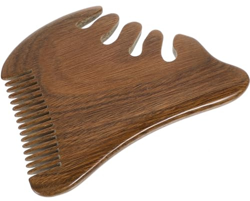 COLLBATH 1 Stück Holz-massagekamm Für Haar Und Kopfhautmassage Mit Breiten Zähnen Für Styling Und Massage Abgerundete Kanten Für Hautschutz Klein Und Tragbar Für Heimgebrauch