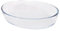 Argon Tableware Oval Glass Oven Dish - 35cm x 24cm - 1x Large Deep Baking Casserole Lasagne Roasting Roaster Cooking Tray Bowl | Microwave Safe, Freezer Safe
