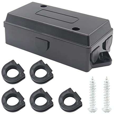 Weatherproof 7 Cord Connection Box 7 Way Electrical Trailer Junction Box Gang Trailer Wire Harness Junction Wire Line