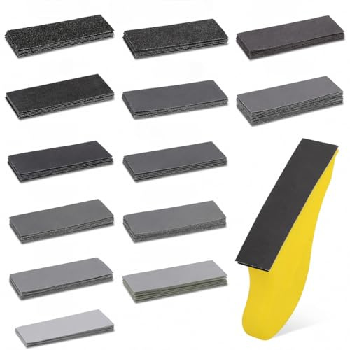 120-5000 Grit Wet and Dry Sandpaper for Cars, 85PCS Sanding Block for Wood | 9x3cm Sandpaper Fine & Coarse for Walls Diy Crafts Car Sanding Kit, Replacement for Sanding Sponge Blocks