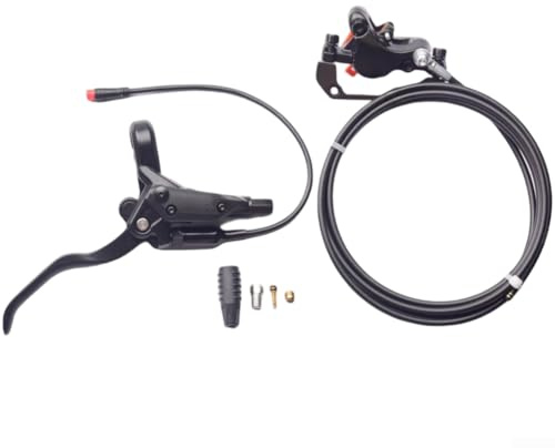 Kit de levier de frein à disque hydraulique, 2 broches, 4 pistons pour vélo électrique, frein à disque hydraulique, pour un freinage efficace et fiable (frein arrière droit)