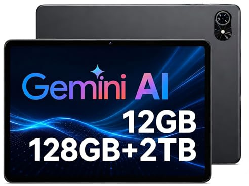 TABWEE 2026 Android Tablet 10 Pulgadas -12GB RAM+128GB ROM | Tablet Baratas y Buenas para Niños, Estudiantes, Oficinista, Gemini AI 3.5, 6000mAh, Bluetooth 5.0, WiFi 5G, Widevine L1