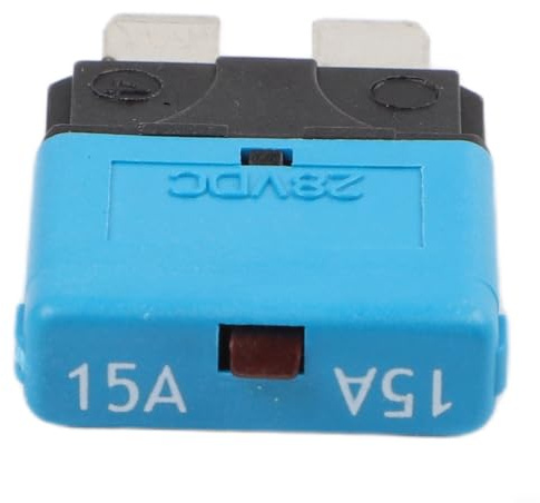 Automatischer Sicherungsautomat 12V 24V Rückstellbar ATC Flachsicherung Kfz Marine Boot 5-30A(15A)