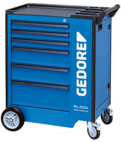 GEDORE 2004 0321 Werkzeugwagen mit 6 Schubladen | 6 Schubladen, HxBxT 985 x 875 x 605 mm