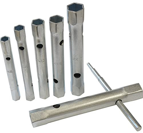 Box Spanner Set + Tommy Bar 6 Piece 8-19mm