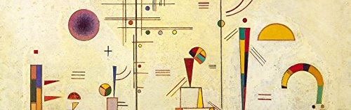 1art1 Wassily Kandinsky Ernst Und Spaß, 1930, 1-Teilig Selbstklebende Fototapete Poster-Tapete 240x75 cm