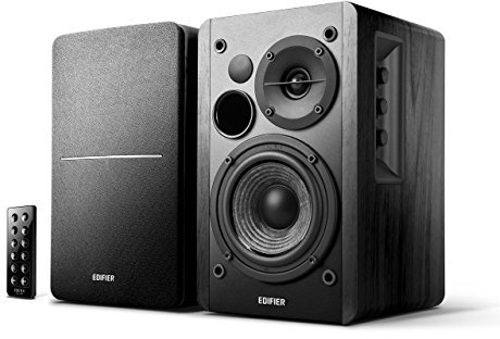 Edifier R1280DB Diffusori da Scaffale Azionati Via Bluetooth - Ingresso Ottico - Monitor da Studio Wireless - Casse Nearfield da 4 Pollici - 42w RMS - Nero