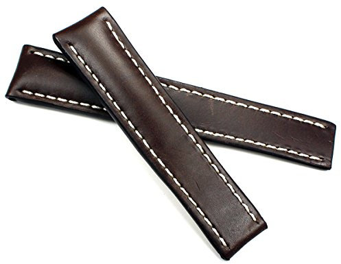 RIOS1931 Herren Leder Uhrenarmband Für Faltschließe Handvernäht Breitling