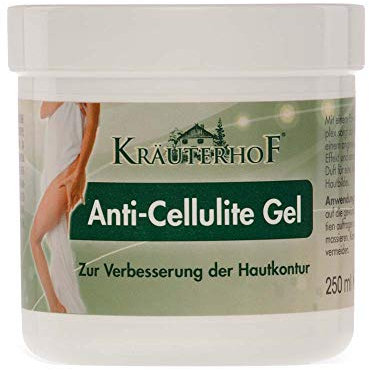 Kräuterhof® Gel anti cellulite, lozione per il corpo, gel riscaldante, 250 ml