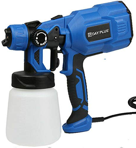 Farbspritzpistole Airless Electric 550 W Home Außenwand Gartenspritzpistole Handheld, einstellbare Farbflusssteuerung, 800 ml/min - 550 W Treiber, 80 dinc max, 800 ml Behälter, 3 Sprühmuster